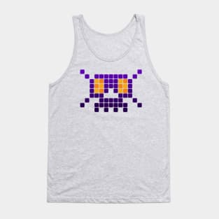 Pixel Skull (Dark) Tank Top